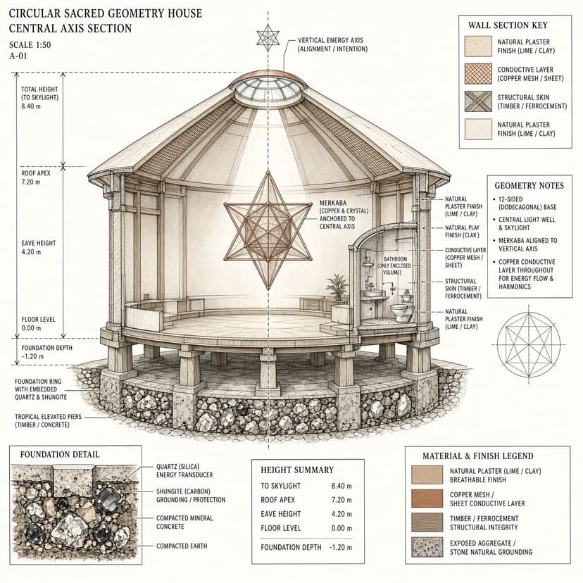 Toroidal Field Sanctuary — section how it is made