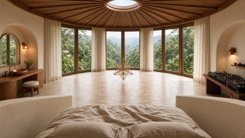 Toroidal Field Sanctuary — instrument bed and Merkaba axis